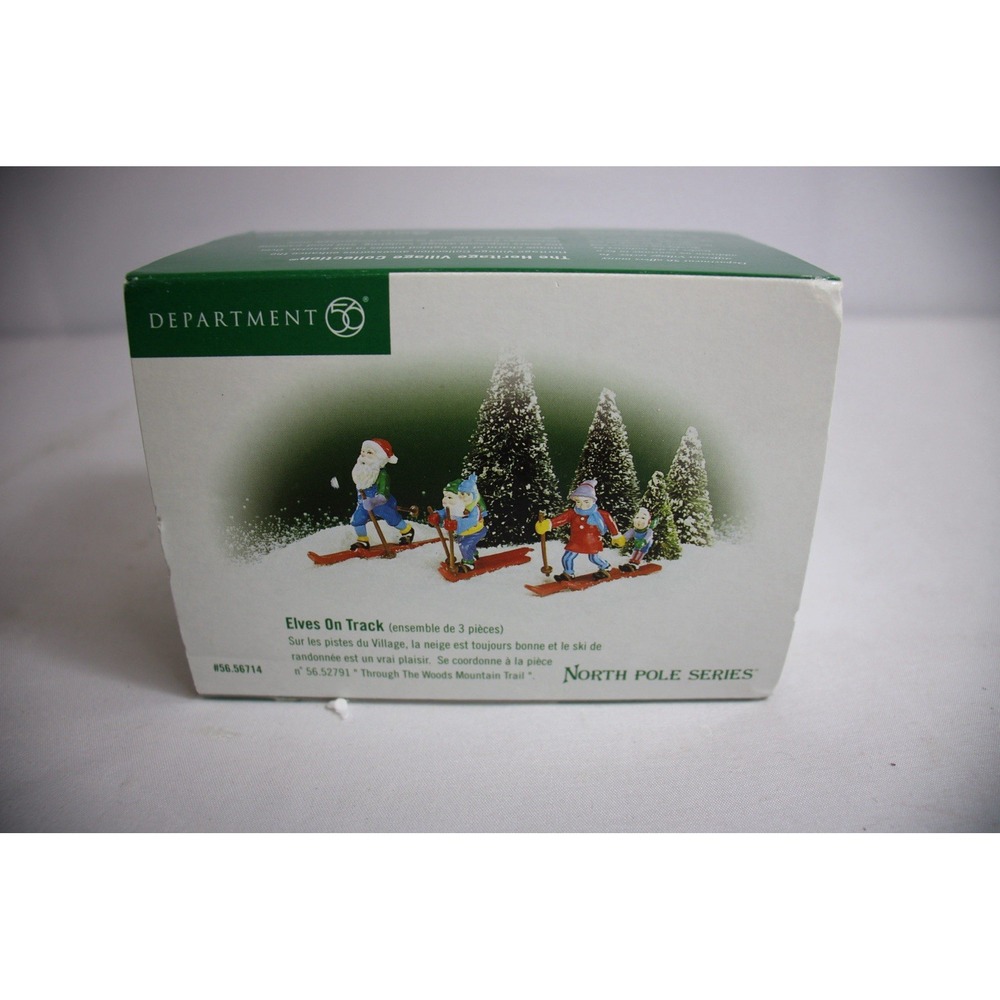 Dept 56 North Pole Series" Elves on Track" 3 Piece Set #56.56714 In Box
